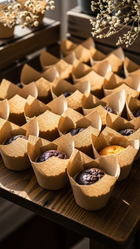 Burlap-Inspired Paper Wraps