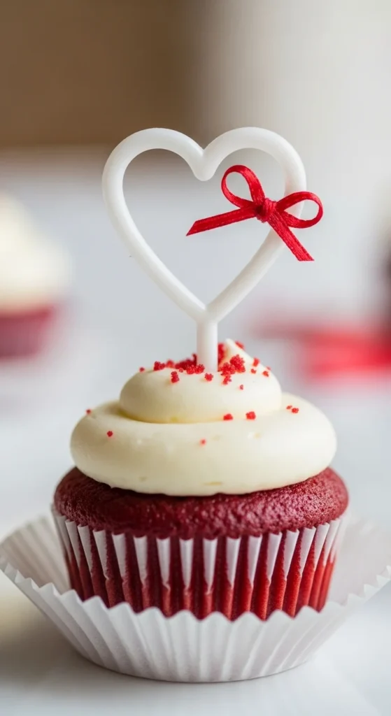 Heart-Shaped Cupcake Picks