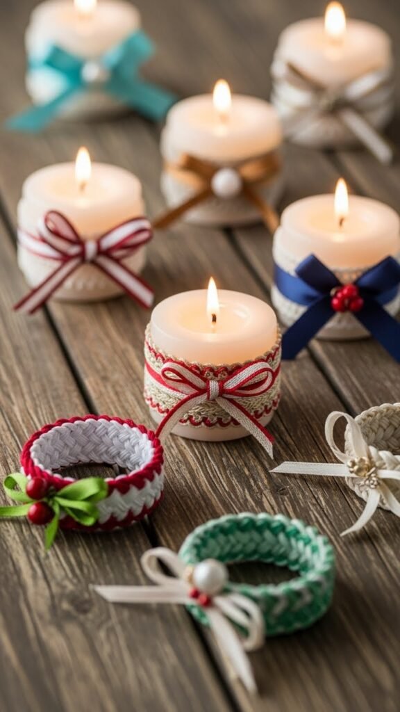 Ribbon Candle Rings