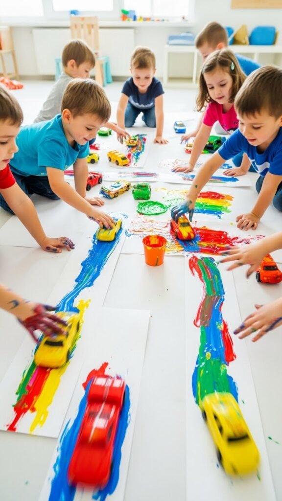  Toy Car Track Painting