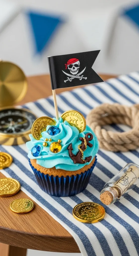 Pirate Flag Cupcake Picks