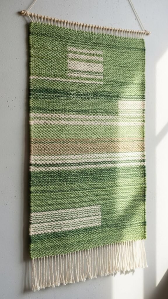 Green Fabric Wall Hanging