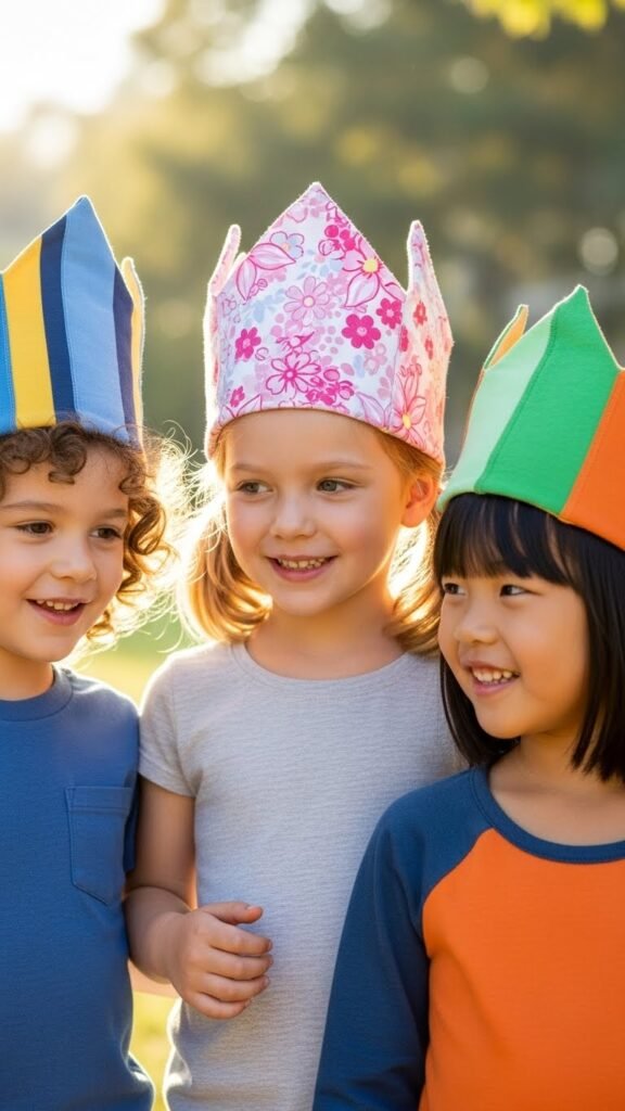 Kids’ Festive T-Shirt Crowns