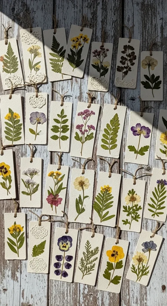 Botanical Paper Bookmarks