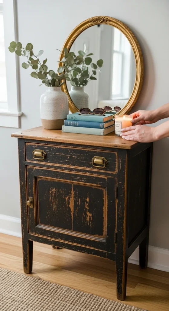 Cabinet Turned Entry Storage