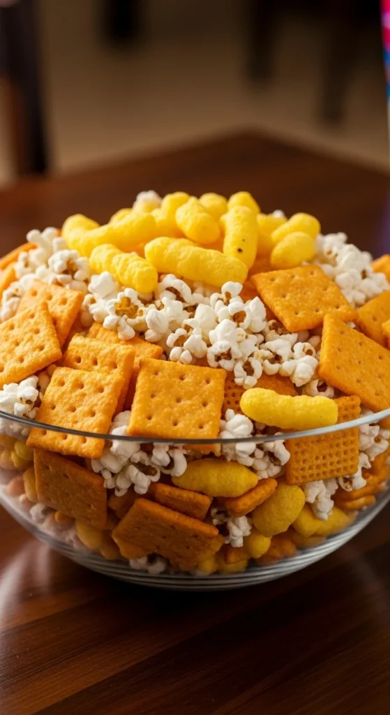 Cheesy Crunch Party Mix