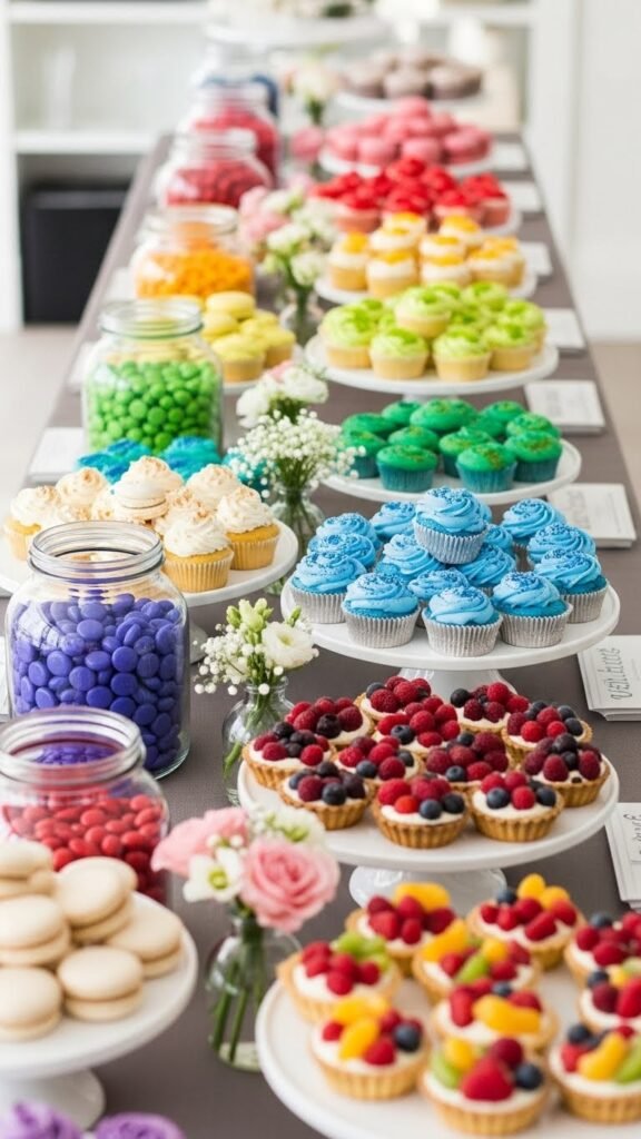 Design a Rainbow Table That Feels Styled, Not Chaotic