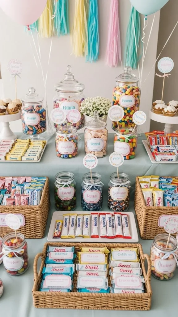 Display Candy Bars as Part of the Decor