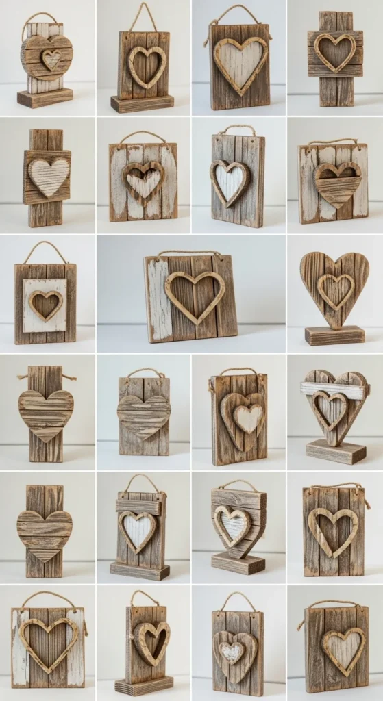 Hand-Assembled Scrap Wood Signs