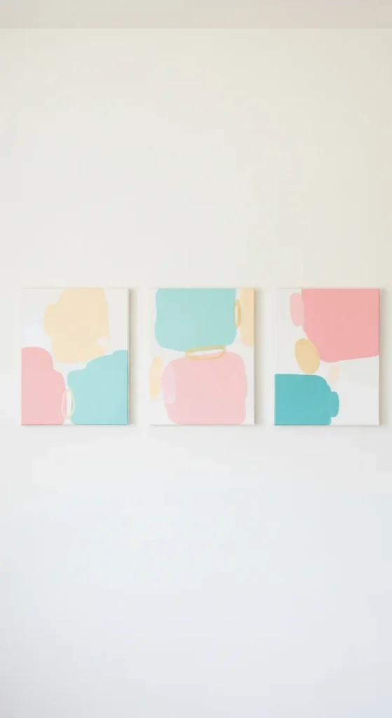 Hand-Painted Abstract Canvas Panels