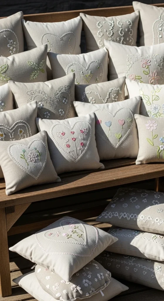 Hand-Stitched Throw Pillow Covers