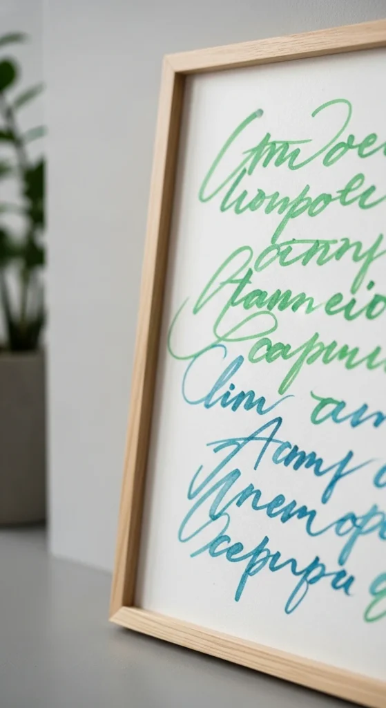 Handwritten Quote Art (Without Text Display)