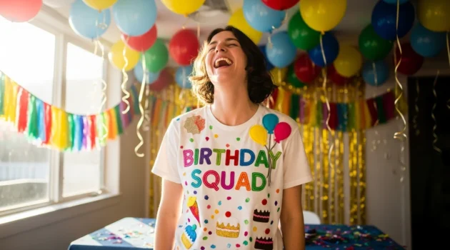 How to DIY Birthday Shirts That Pop in Photos