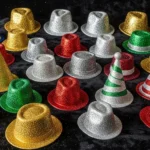 28 Sparkling Glitter Hats That Boost Festive Style