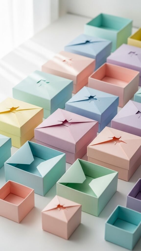 Pastel Folding Carton Boxes