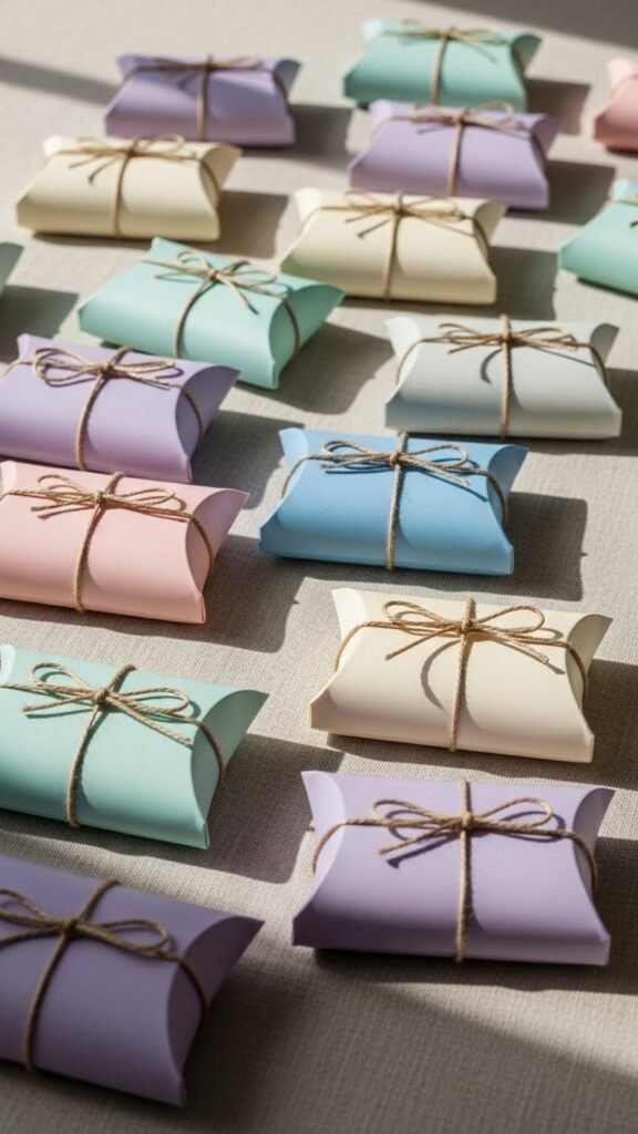 Pillow Boxes With Soft Curves