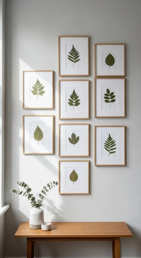 Pressed Leaf Shadow Prints