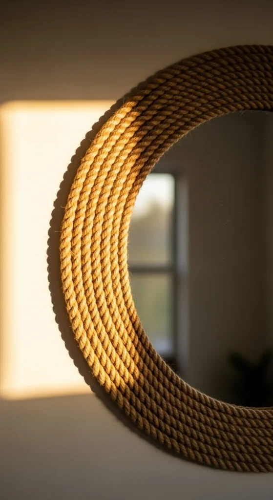 Round Rope Frame Mirror