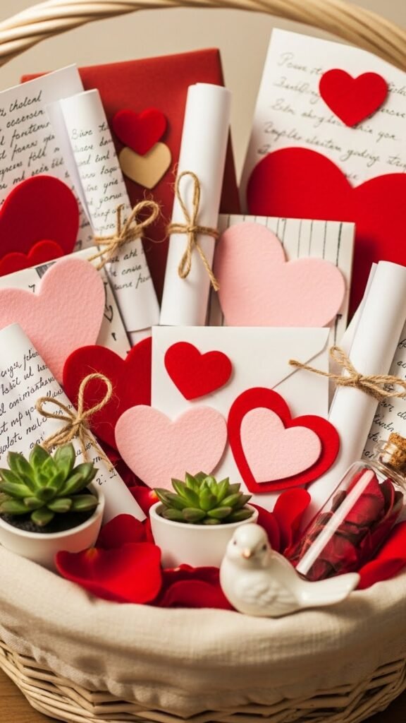 Simple Love Note Basket