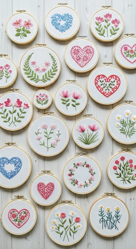 Spring Quote Embroidery Hoops