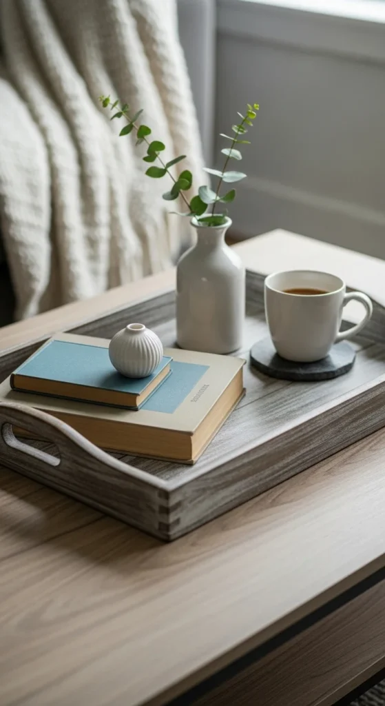 Tray Turned Coffee Table Accent