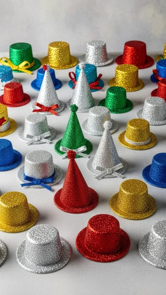 glitter hats