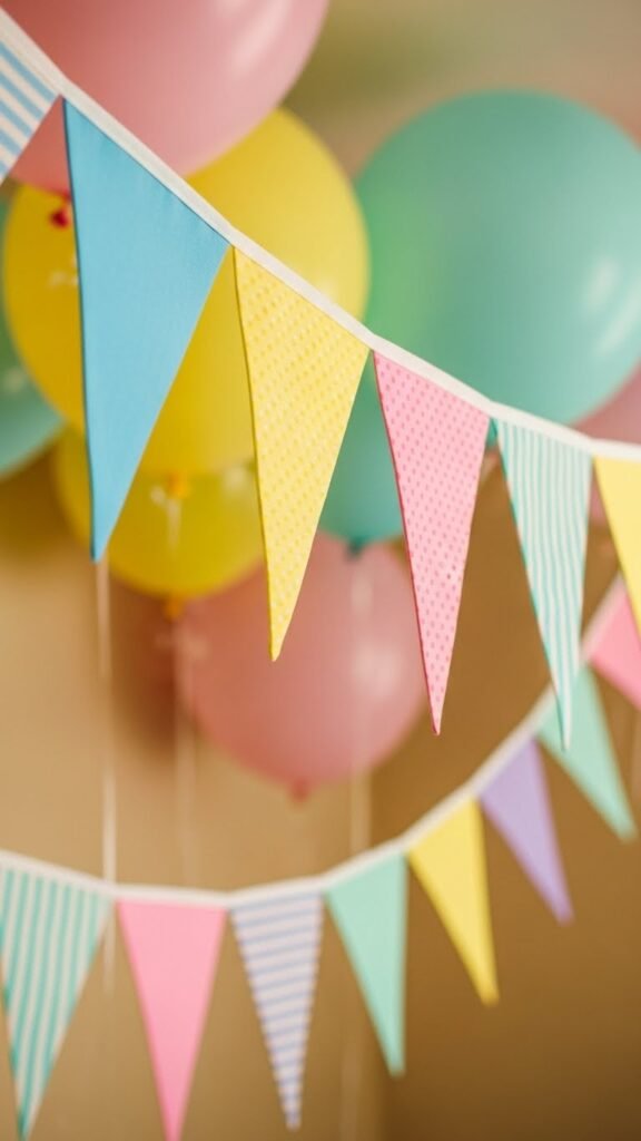 how to DIY birthday bunting