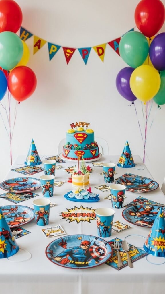 how to create superhero themes