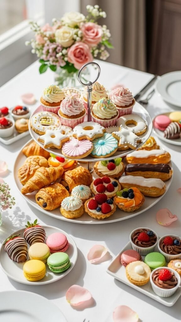 how to decorate tiered trays