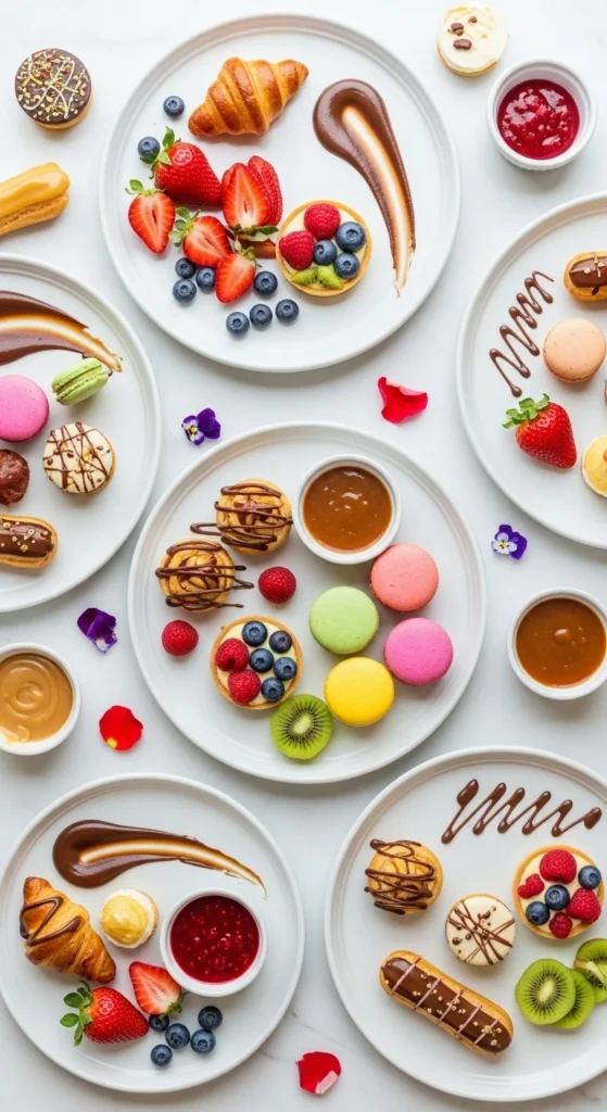 how to display birthday desserts