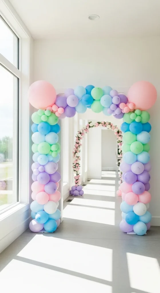 how to make balloon columns