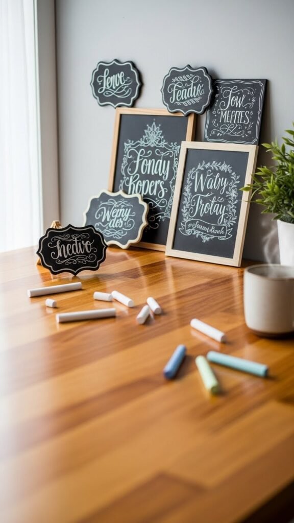 how to make chalkboard signs