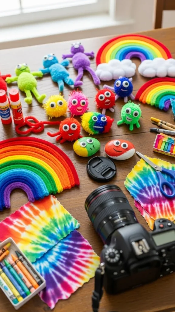 kids rainbow crafts