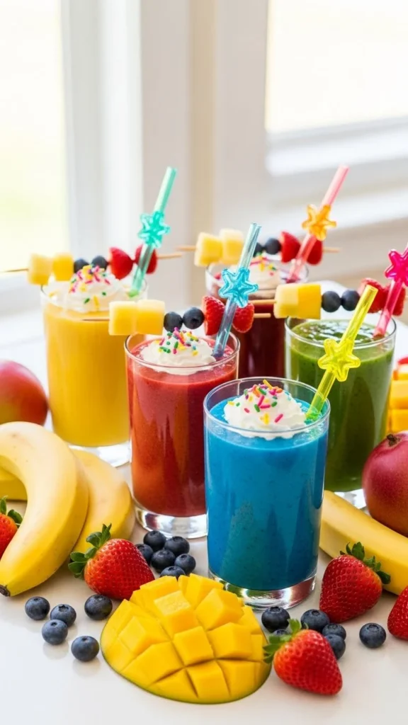 rainbow smoothies