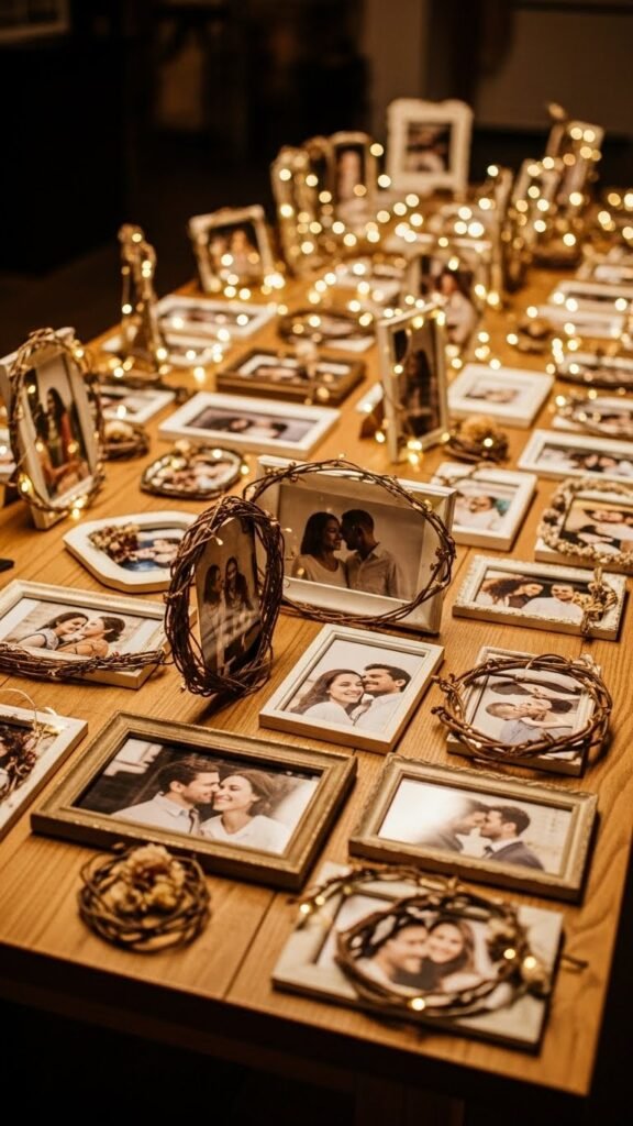 romantic photo displays