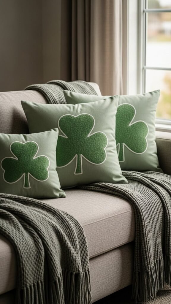 shamrock pillows